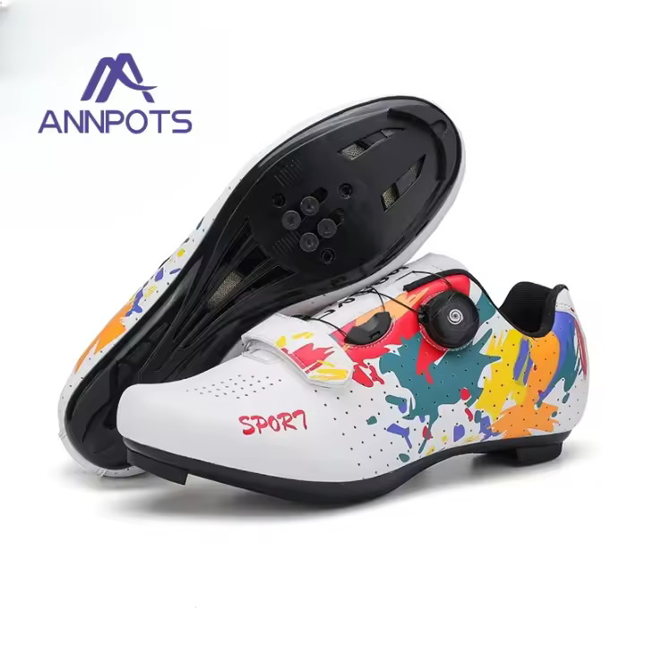 Zapatillas De Ciclismo Para Hombre, Zapatos Deportivos De Carbono Para Bicicleta De Velocidad, Tacos Planos De Carreras De Montaña Para Mujer, Calzado De Ciclismo De Carretera MTB - 1