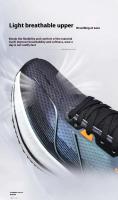 Zapatos informales de alta calidad para hombre con parte superior de malla transpirable, suela elástica antideslizante con placa de carbono de palomitas de maíz y calzado deportivo - details 7