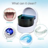 Limpiador de dentaduras inalámbrico sónico, máquina de limpieza de joyas Premium - details 1