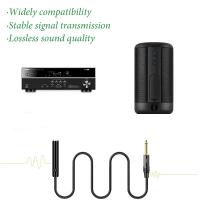 Conector de cable de extensión de audio de 6.5 mm hembra a 2x6.5 mm macho, cable de 1/4 de pulgada para amplificador, micrófono, mezclador, conexión de guitarra y bajo - details 2