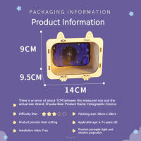 Proyector de cine holográfico 3D para dispositivos inteligentes, experimentos científicos, materiales de artesanía - details 2
