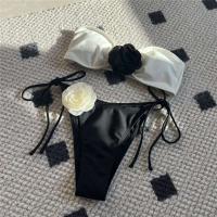 Bikini tanga para mujer, traje de baño brasileño con cordones, conjunto de bikini para mujer 2025 - details 10