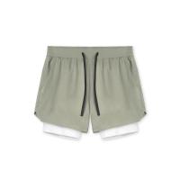 Pantalones Cortos de Nylon con Bolsillo Ideal para Entrenamiento Muscular y Correr 2 en 1 Deportiva - details 7