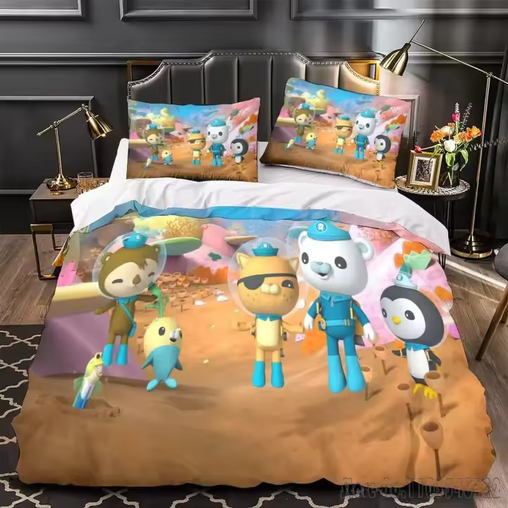 Set de Ropa de Cama de Octonauts Funda de Dulce de Amor para Niños Confortador HD para Decoración de Dormitorio - 1