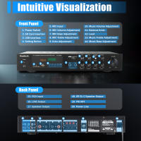 Amplificador de alta fidelidad para cine en casa, dispositivo Digital de 5 CANALES, FM, USB, estéreo, 600 W, con Control remoto, Hi-Fi, PA pequeña y Karaoke - details 2
