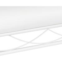 Banqueta Dormitorio Classic de Metal Blanco y Tela de algodón de 74 cm - details 3