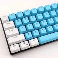 106 Keys Blue White Keycaps PBT Specials Keycap Backlit Two-Color Key Caps For MX Switch - details 1