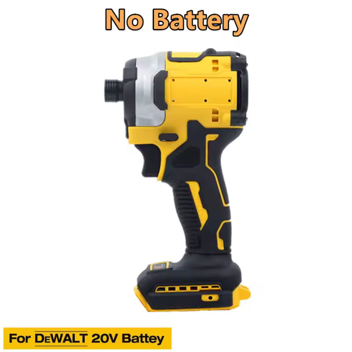 Llave de trinquete eléctrica sin escobillas 1/4" driver impacto para reparación de herramientas eléctricas de batería de 18-20V - 1