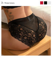 Bragas Sexys De Encaje Para Mujer, Ropa Interior De Color Sólido, Bragas Íntimas Transpirables, Lencería Sin Costuras, Sueva - details 8