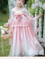 Hanfu edición de primavera y otoño disfraz Tang de estilo chino antiguo súper inmortal para niños vestido de manga larga para niñas pequeñas - details 0