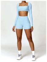 Pantalones Cortos de Cintura Alta de Yoga Ouwu Anti-Esqüí, Ideal para Ciclismo, Correr, Entrenamiento Intenso, Gimnasio Ropa Deportiva para Mujeres - details 26