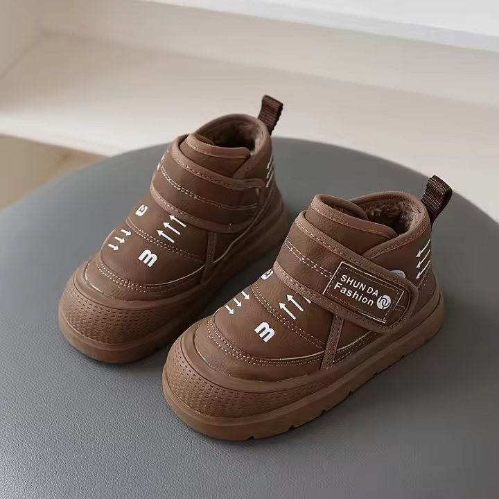 Botas de nieve para niños Zapatos de algodón cálidos y antideslizantes para el invierno del noreste - 1