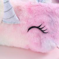 Estuche de Lápices Unicornio de Peluche Bolsa de Cosméticos Grande para Niñas - details 0