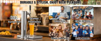 Kit de torre Kegerator de SucceBuy: conversión de cerveza de un solo grifo de acero inoxidable para fiestas en casa. Este kit SucceBuy es perfecto para traer la experiencia de bar a casa. - details 4