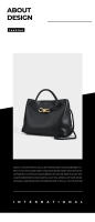 Bolso para mujer nuevo bolso de mano con lazo negro original bolso de mensajero portátil de gran capacidad para viajes diarios para mujer. - details 3