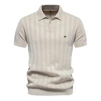 Polo de punto para hombre, manga corta y cuello vuelto, novedad - details 1