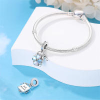 Abalorios de piedra de Color plateado para mujer, pulseras y brazaletes adecuados de estilo elegante, joyería fina DIY para cumpleaños - details 32