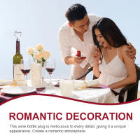 Tapón de Botella de Vino Reutilizable en Forma de Corazón y Bola de NewHeart Tapa de Botella de Vacío Sellada para Amantes de el Vino y Champán - details 4