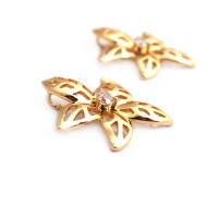 Colgantes de latón y circonita de Color dorado de 18K, varios dijes de flores, joyería artesanal de alta calidad, accesorios para collar y pendientes - details 37