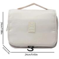 Bolsa de viaje de gran capacidad, bolsa de almacenaje para maquillaje portátil impermeable, bolsa organizadora de artículos de tocador, bolsa multifuncional para baño - details 0