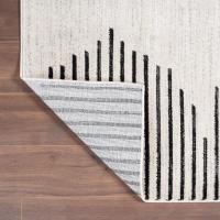 Alfombra de salón bohemia a rayas, resistente a las manchas, para sala de estar, cocina, dormitorio, comedor, oficina en casa - details 32