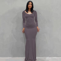 Vestido Largo para Mujer 2025 Correas Estables + Tela Elástica Estilo Moldeado SKIMS - details 41