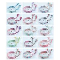 Pulsera de la Amistad tejida para hombre y mujer, brazalete de cuerda trenzada hecha a mano con borlas ajustables, 2 piezas - details 3