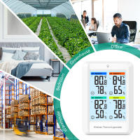 ORIA-termómetro inalámbrico Digital para interiores, higrómetro, Monitor de temperatura y humedad con 3 sensores para exteriores - details 0