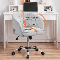 Silla de Oficina de Terciopelo Ruinas Giratorias de 360° Ajustable en Altura - details 17