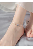 Pulsera de Palacio Estilo Chino de Plata Pura Diseño de Campana de Tobillo para Mujeres - details 2
