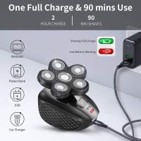 Afeitadora eléctrica 5 en 1, conjunto de aseo masculino, Maquinilla de afeitar para calvo recargable - details 5