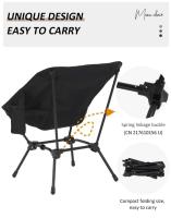 Taburetes cuadrados para pescar en la playa, prácticas sillas plegables de cuatro esquinas para acampar y sillas ligeras en forma de media luna hechas de hierro - details 6