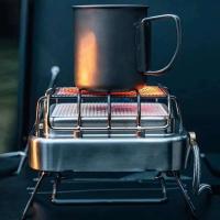 Estufa de radiación infrarroja de acero inoxidable 304 para exteriores, estufas de Camping multifunción, calentador de Gas portátil, 1800W - details 4