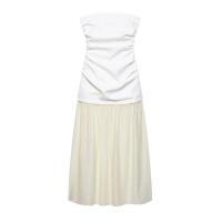 Elegante Vestido Largo de Parche de Moda Sin Mangas, Sin Espalda, Perfecto para Fiestas de Playa y Vacaciones de Verano - details 0