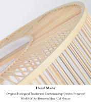 TOMAXIN-Lámpara de bambú de 60CM para hotel, sala de estar redonda, dormitorio, mesa de comedor, bar - details 7