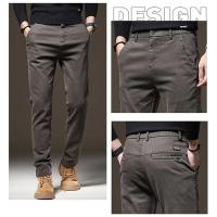 Pantalones Rectos de Pierna Ancha para Hombres en Invierno Ropa de Calle Básica de Alta Cintura - details 4