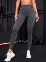 Body deportivo liso sin costuras de verano para mujer de cintura alta, pantalones de yoga Fiess con letras que levantan la cadera, monos de entrenamiento - details 2