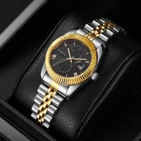 Reloj de cuarzo mujer correa de acero impermeable calendario aleación - details 7