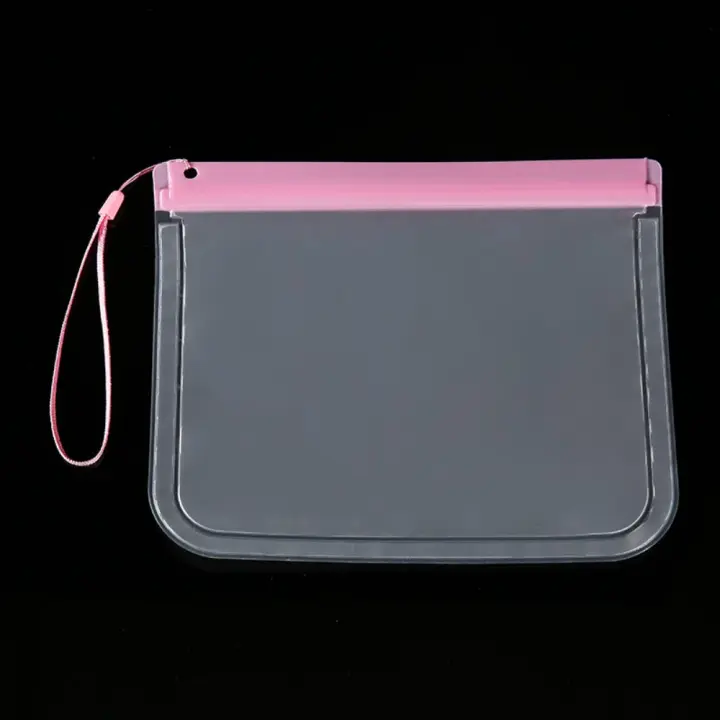 Bolsa de lavado de maquillaje transparente, bolsa impermeable para pasaporte de viaje EVA, tarjetero ligero antirrobo, billetera con soporte para teléfono, 5 uds. - 1