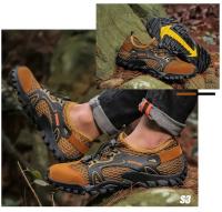 Zapatos antideslizantes resistentes al desgaste para exteriores para Hombre, Zapatos de senderismo, zapatillas de senderismo para correr, Zapatos rápidos para exteriores para Hombre, Invierno - details 16