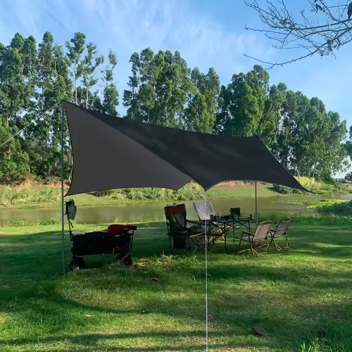 Tarpa Hexagonal de Mariposa Impermeable, Camping al Aire Libre, Sombra de Sol para Turistas, Tienda de Playa - 1
