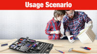 Juego de Herramientas para el Hogar WORKPRO 165 PCS Llave de Trabajo Alicate Destornillador Pinza Herramienta de Mano para Reparación Doméstica con Caja de Herramientas Sólida - details 7