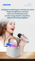 Máquina de Karaoke inalámbrica portátil con micrófono Dual, Altavoz Bluetooth PA, sistema KTV DSP, sonido estéreo HIFI, luces LED de colores RGB - details 9