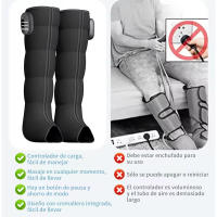 Compresión de aire recargable portátil de recuperación Set Pie Pierna Botas de Masaje para los hombres del pie y la pantorrilla con el calor - details 1