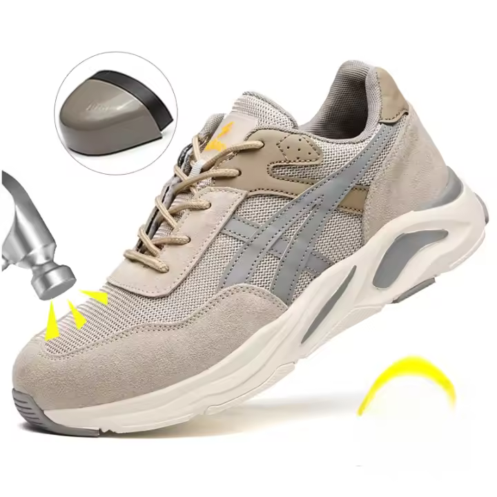 Zapatos De Seguridad Para Hombre Y Mujer 2025 Suela Antipinchazos Indestructible Transpirable Con Punta De Acero Botas De Trabajo - 1