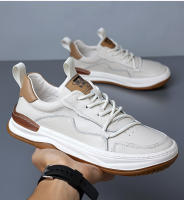 La primera capa de cuero de vaca zapatos casuales, cuero genuino transpirable zapatos de cuero de los hombres, deportes. - details 18