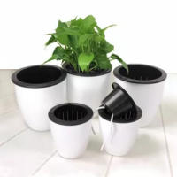 Macetas de flores de resina, autorriego automático para oficina, jardín, suministro de plantas, cesta - details 3