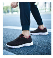 Zapatillas deportivas para hombre, zapatos para correr de verano, transpirables, de malla ligera, antideslizantes, desodorantes, negras, zapatos de trabajo. - details 10