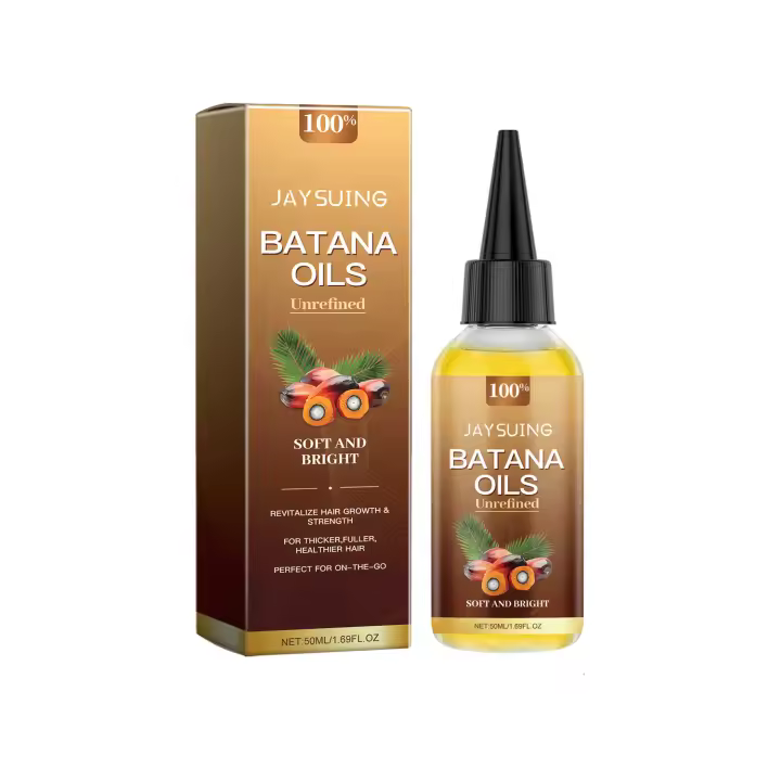 El aceite esencial Jayswing Batana ilumina, nutre el cabello, hidrata el cuidado, suaviza y protege la esencia del cabello. - 1