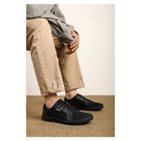 Zapatos descalzos minimalistas para hombre, zapatillas de punta ancha Zero Drop, malla transpirable, zapatos planos informales con cordones para caminar - details 14